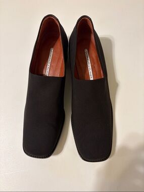 Donald J. Pliner women’s Brown Slip-On Dress Shoes